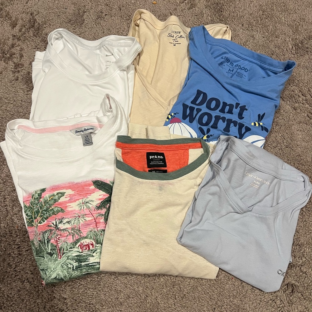 Six pcs Women T shirt M-XL